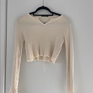 White/ cream brandy Melville sweater